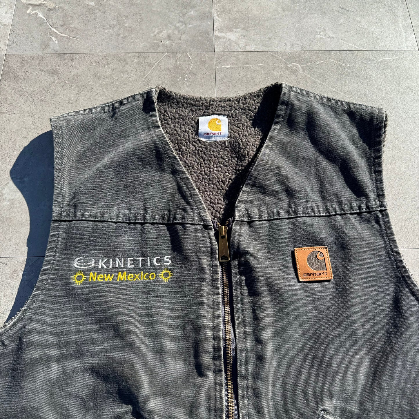 00s Carhartt Kinetics New Mexico Pile-Lined Duck Vest KiiChain Clothing