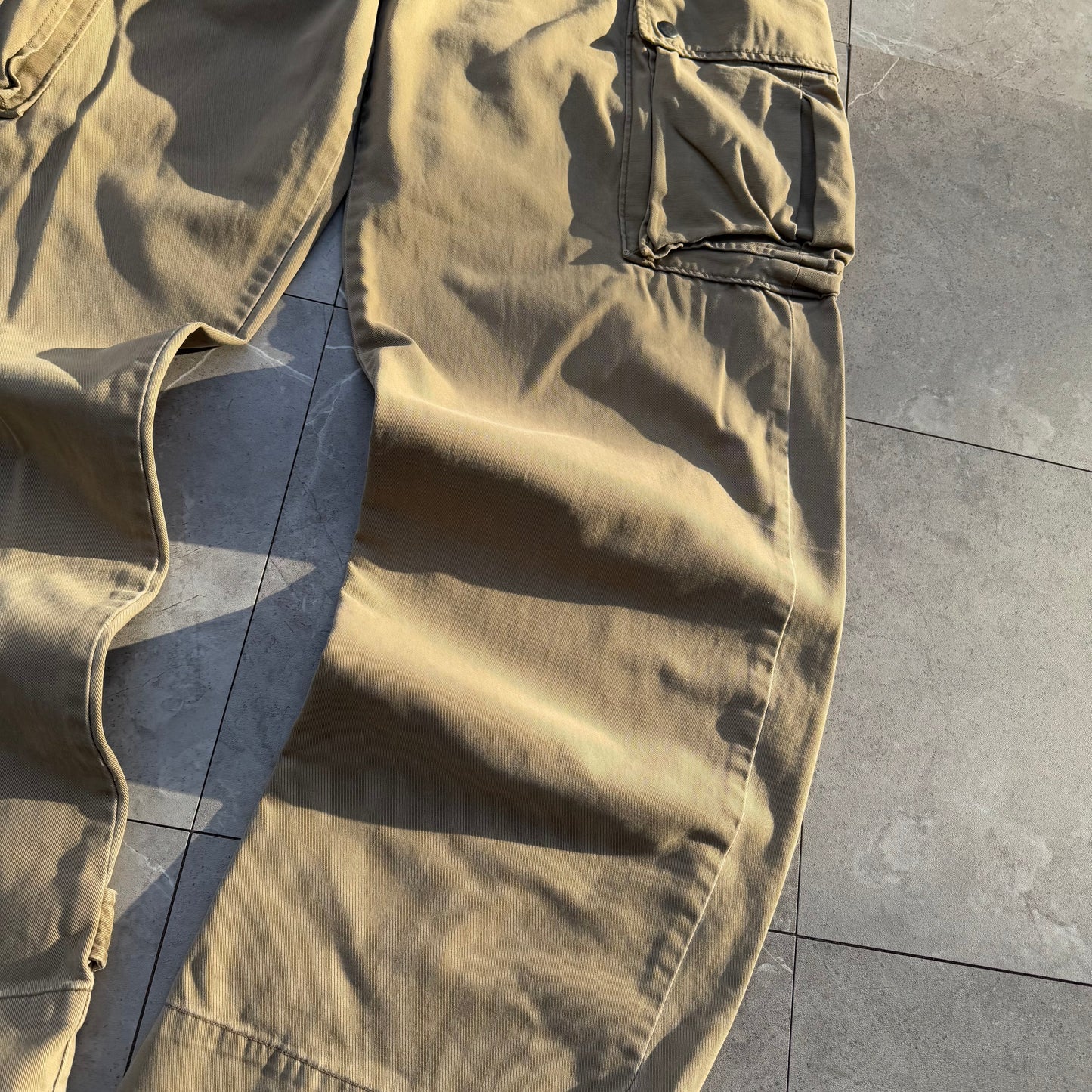 90s-00s Polo by Ralph Lauren Polo Chino Beige Cargo Pants 32x32 KiiChain Clothing