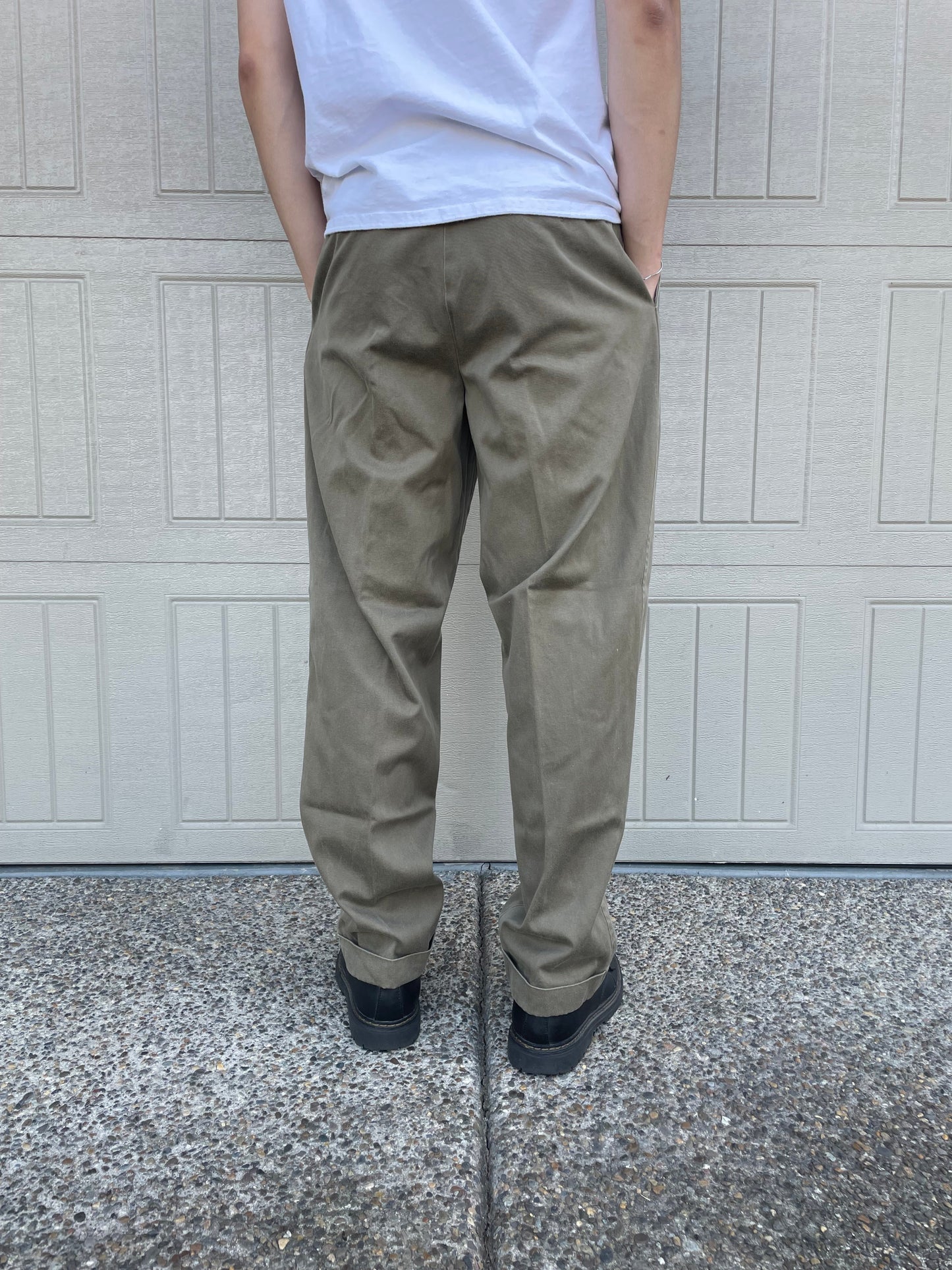 90s Nautica Spinnaker Brown Chino Pants 33x32 KiiChain Clothing
