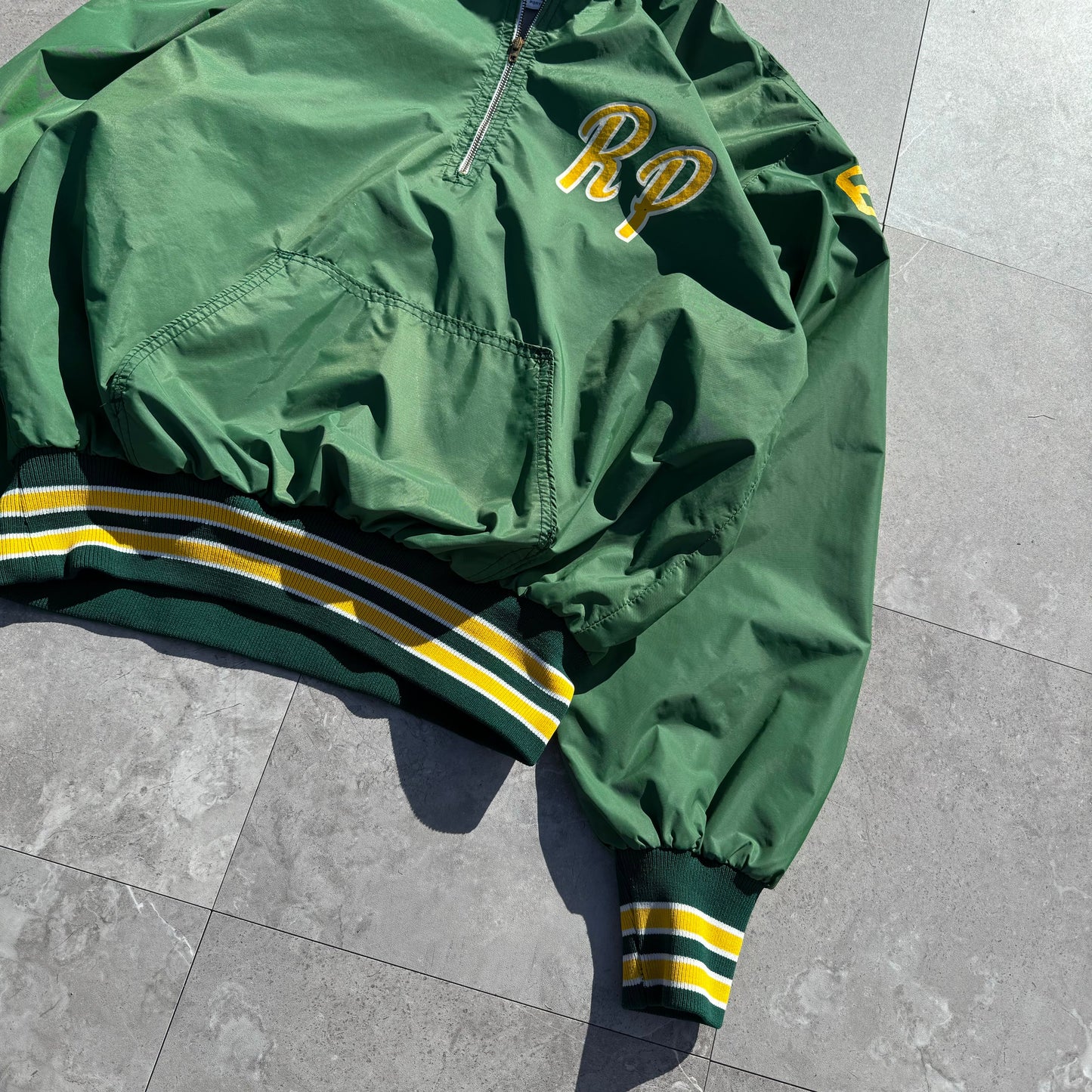 70s Ripon Jackets Made in USA Green Hooded Anorak Jacket KiiChain Clothing