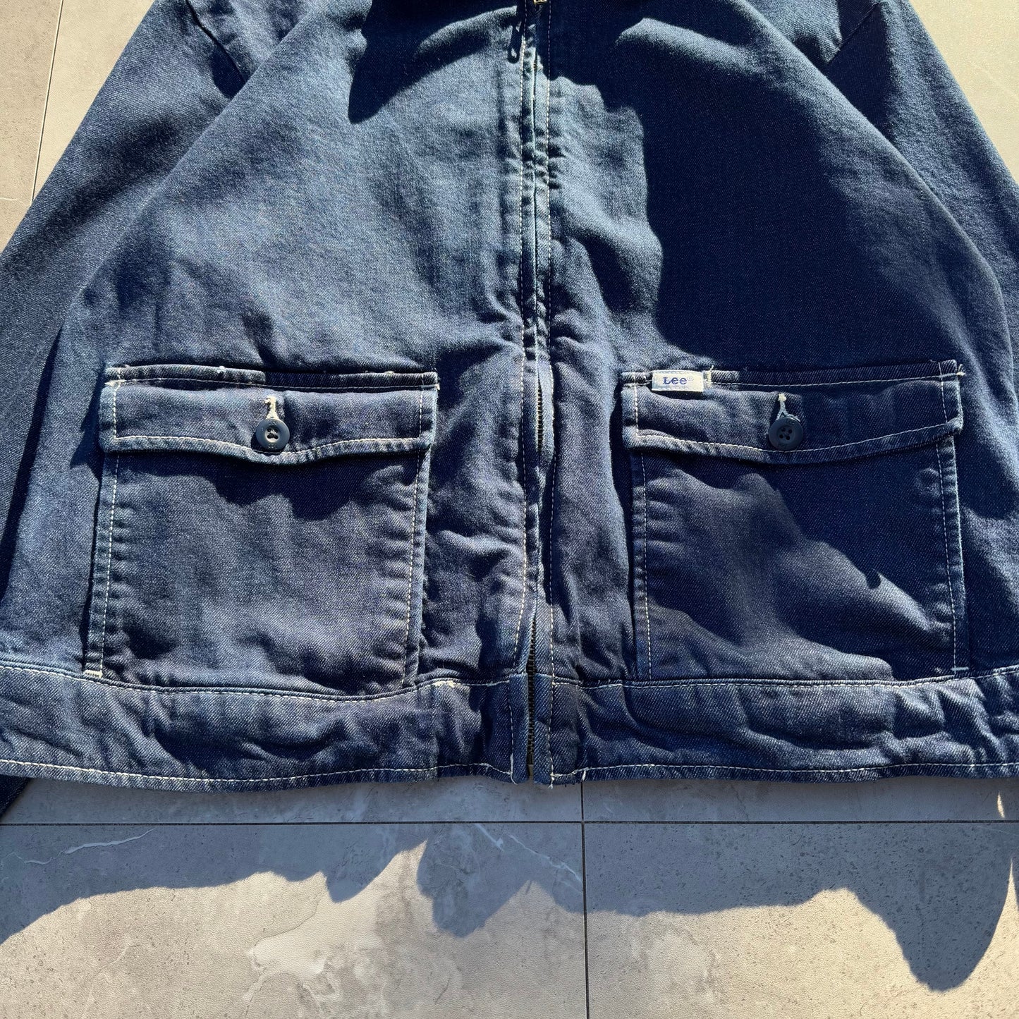 00s Lee Cropped Zip-Up Denim Jacket KiiChain Clothing
