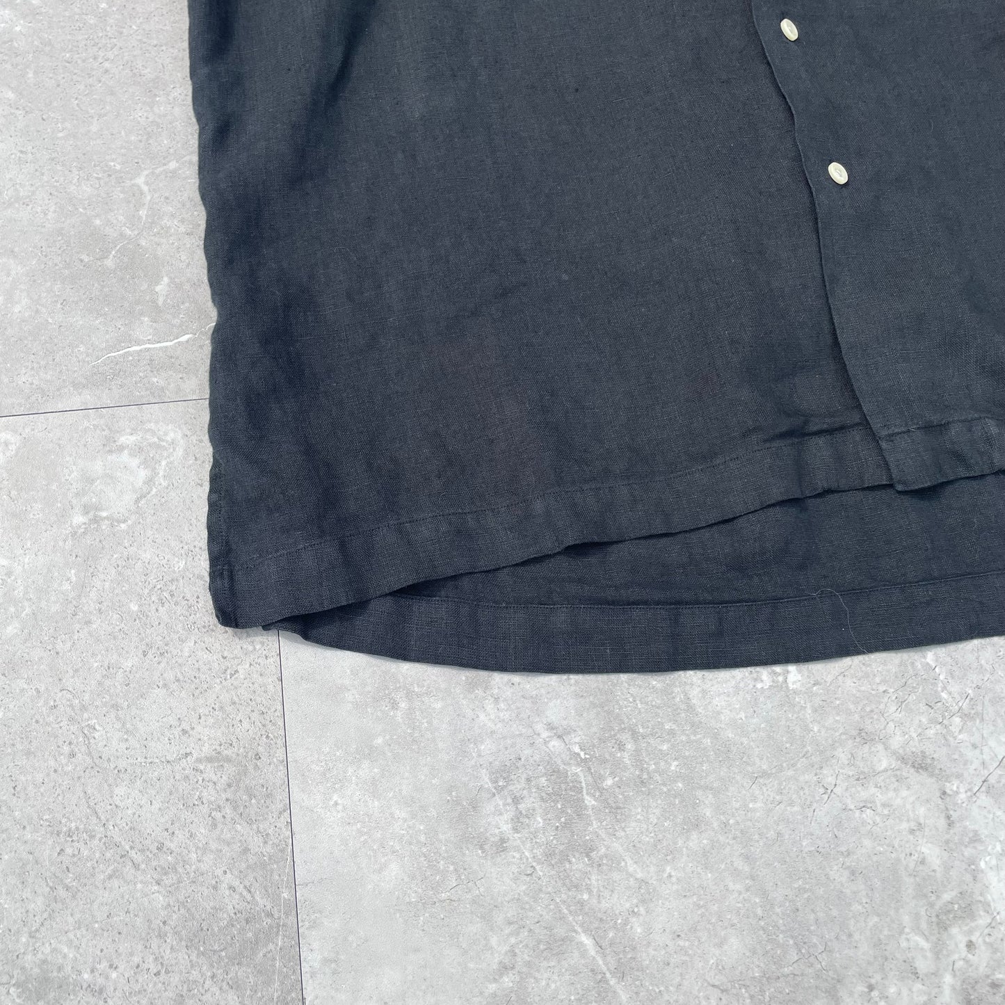 90s Ralph Lauren Caldwell Black Hawaiian Shirt KiiChain Clothing