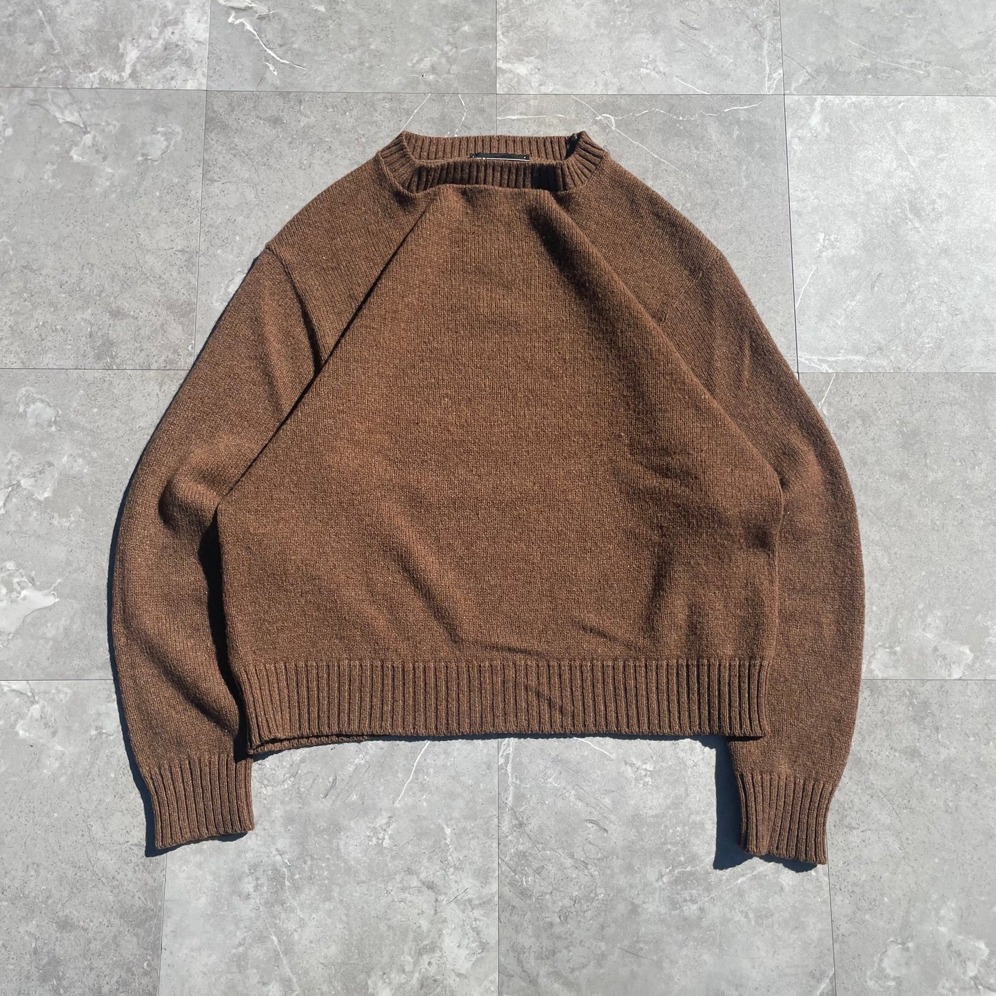 80s Jantzen Brown Blank Knit KiiChain Clothing