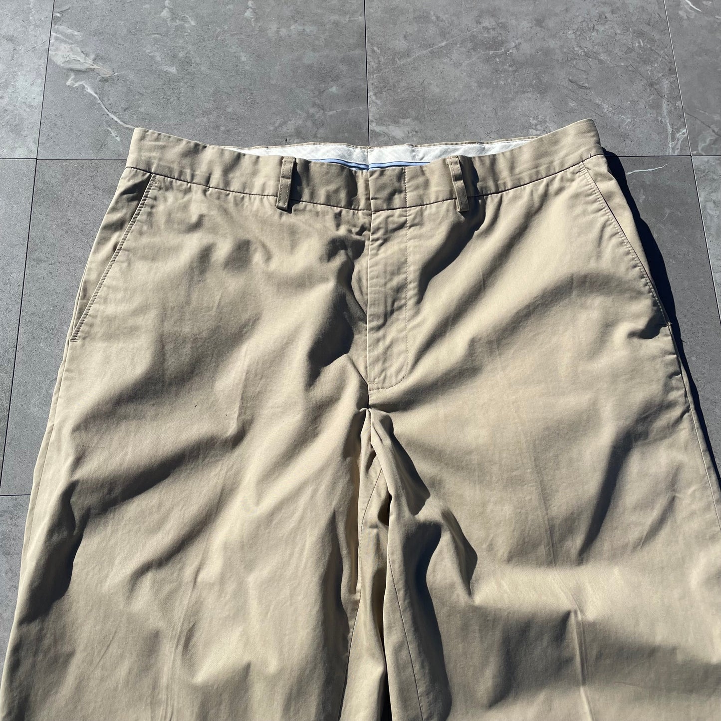 90s-00s Ralph Lauren Cream/Beige Chino Pants 34x30 KiiChain Clothing
