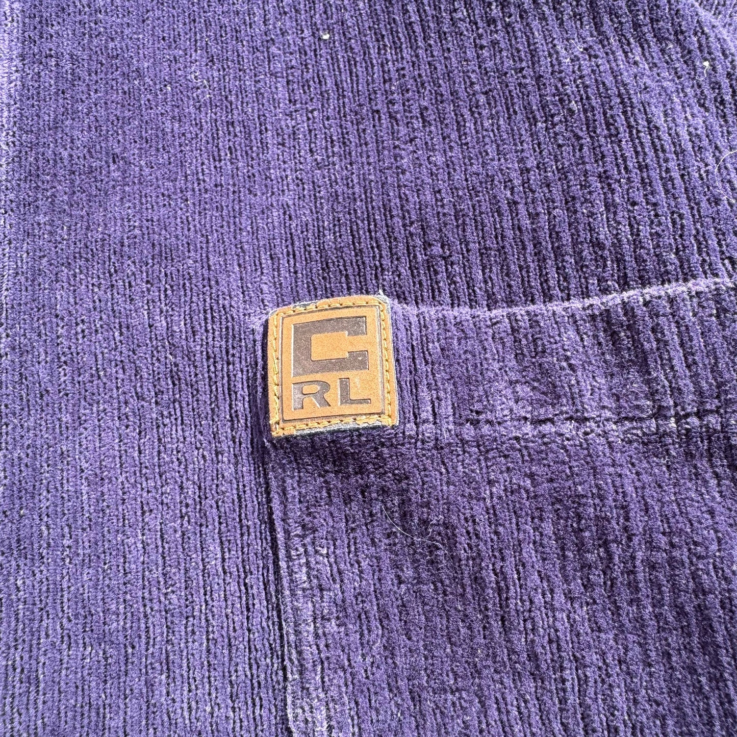 90s Chaps Ralph Lauren Navy/Purple Corduroy Shirt KiiChain Clothing