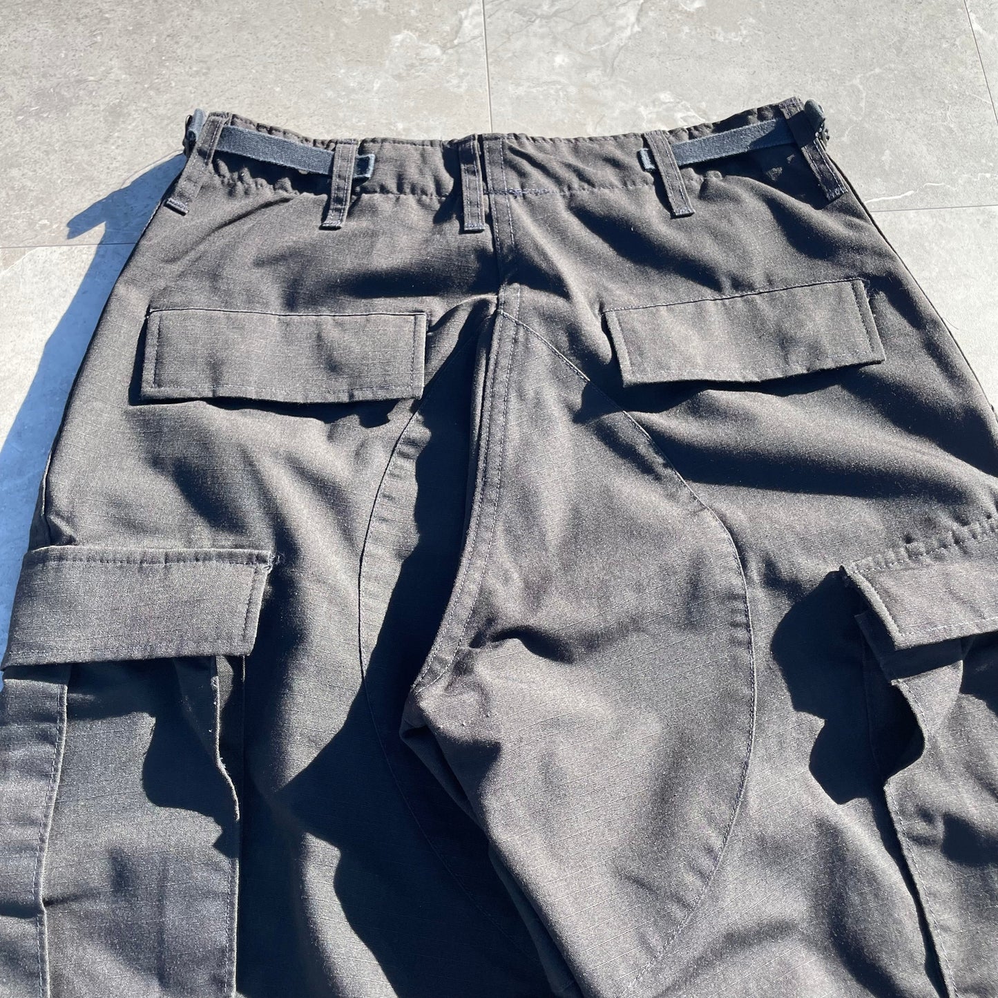 00s Propper Black Rip-Stop Cargo Military Pants Size S/R KiiChain Clothing