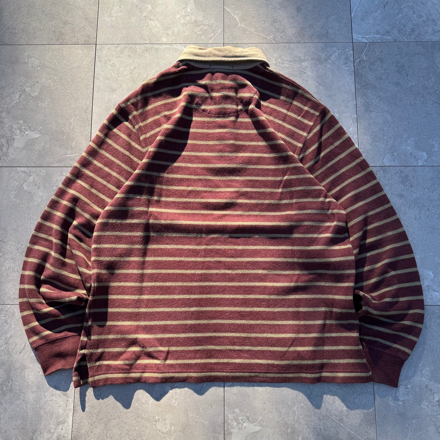 90s Lands' End Border Knit Polo