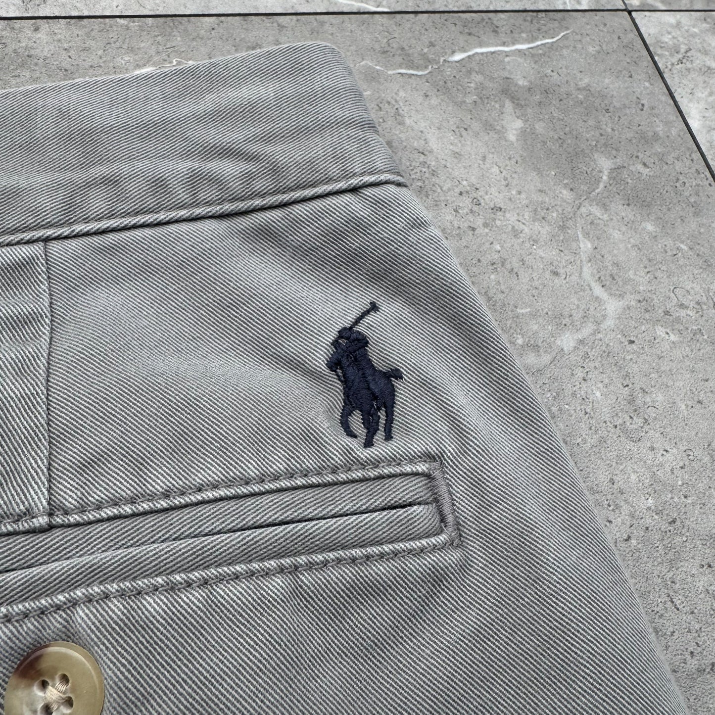 00s Polo by Ralph Lauren Gray Preston Chino Pants KiiChain Clothing