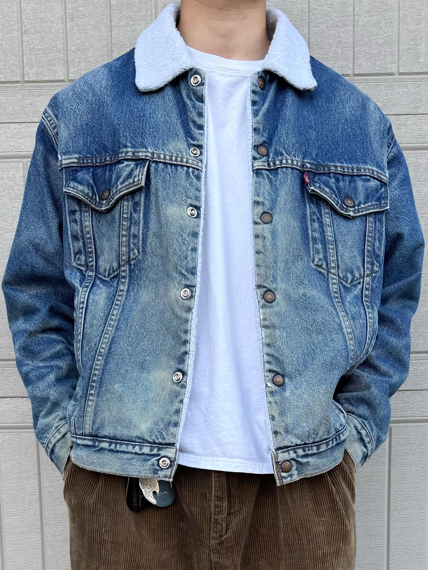 90s Levi's Made in USA Pile Lined Denim Jacket KiiChain Clothing