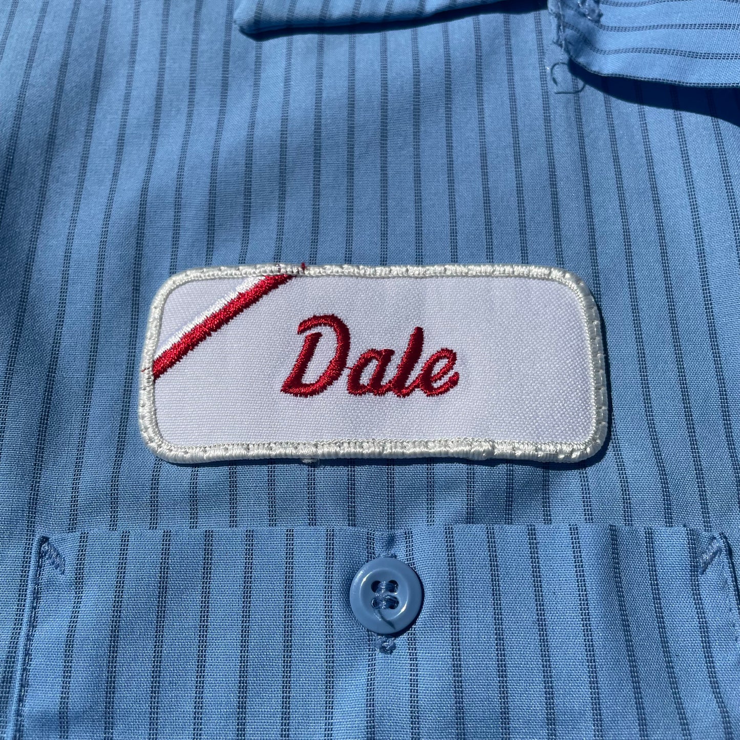 90s Red Kap Dale Striped Made in USA Work Shirt