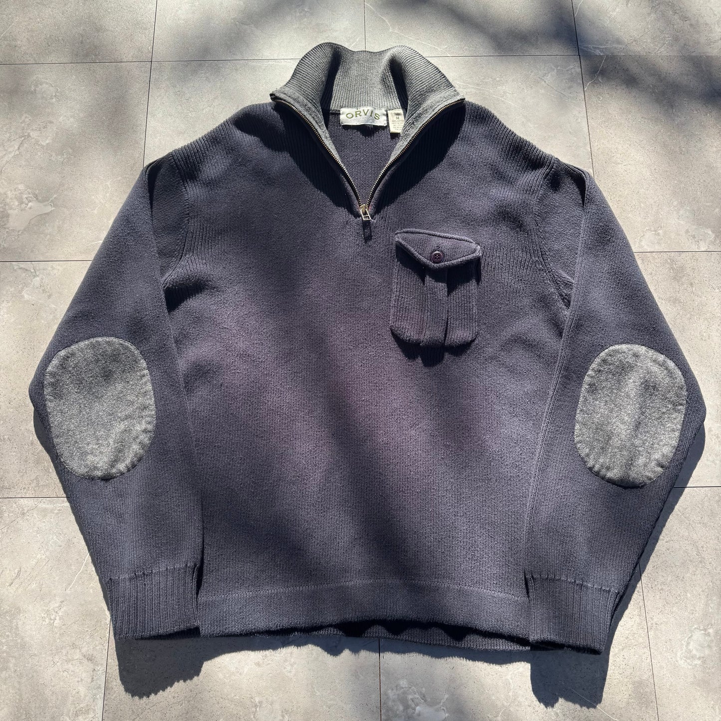 00s Orvis Heavyweight Half-Zip Knit Sweater KiiChain Clothing