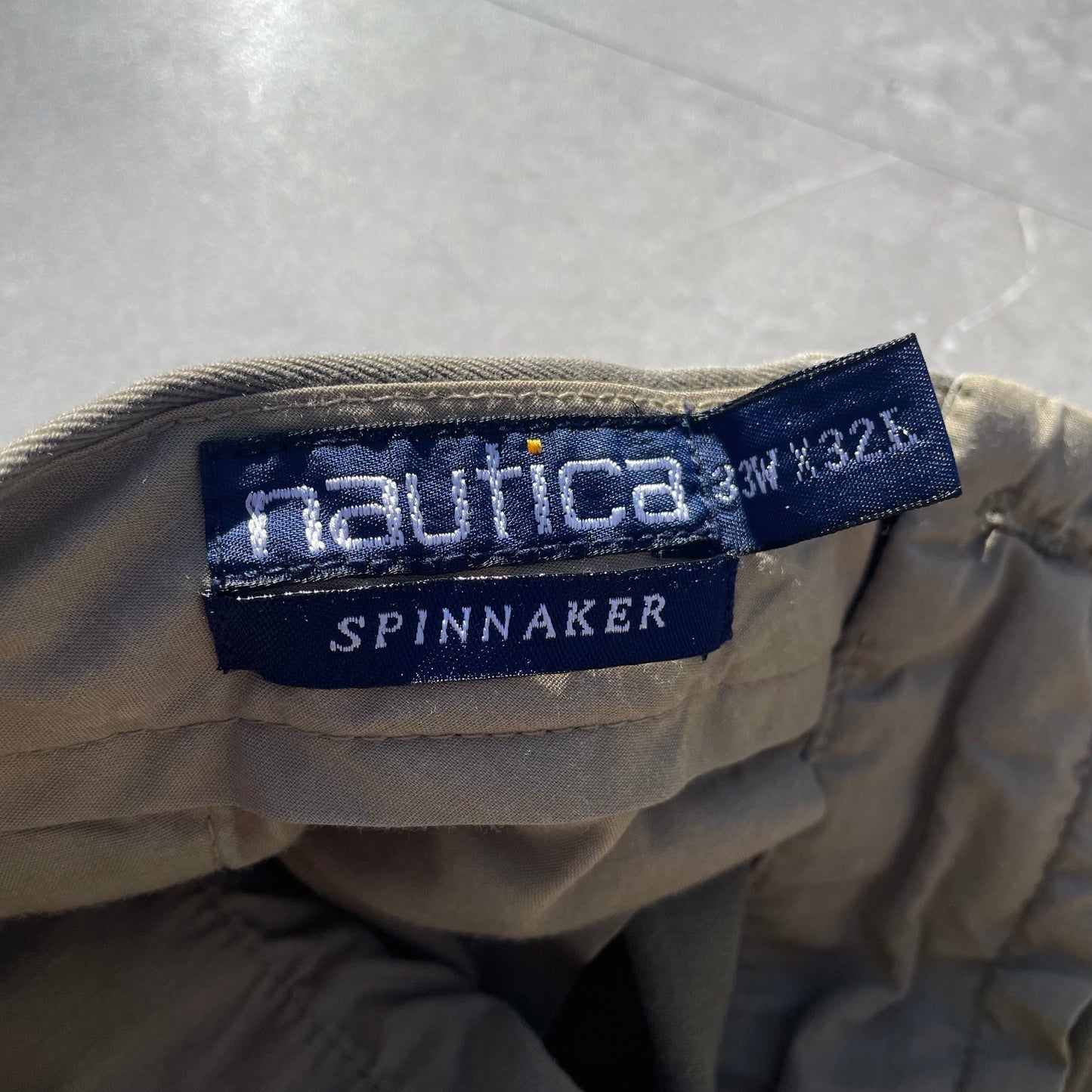 90s Nautica Spinnaker Brown Chino Pants 33x32 KiiChain Clothing