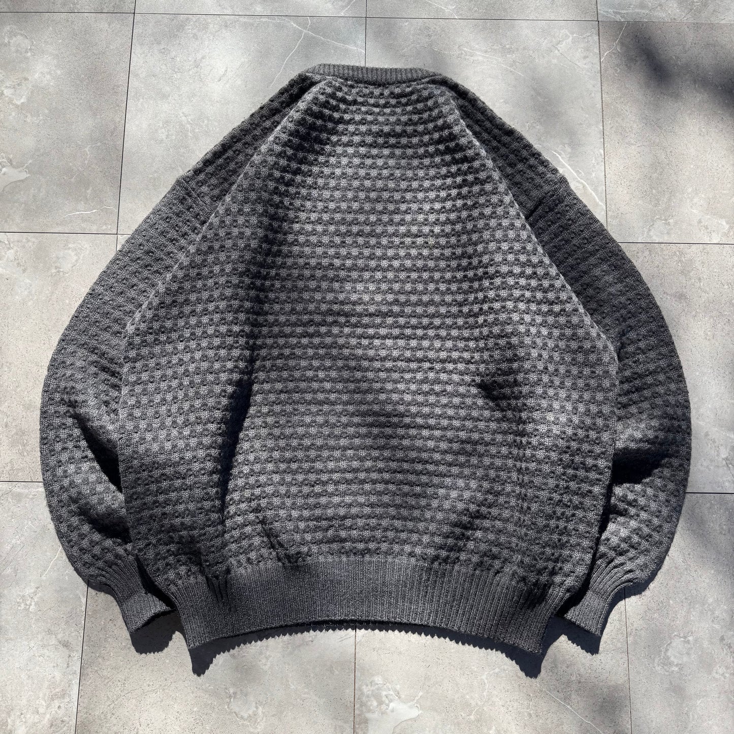 80s-90s Nordstrom Tricots St. Raphael Pure Merino Wool Knit Gray Knit KiiChain Clothing