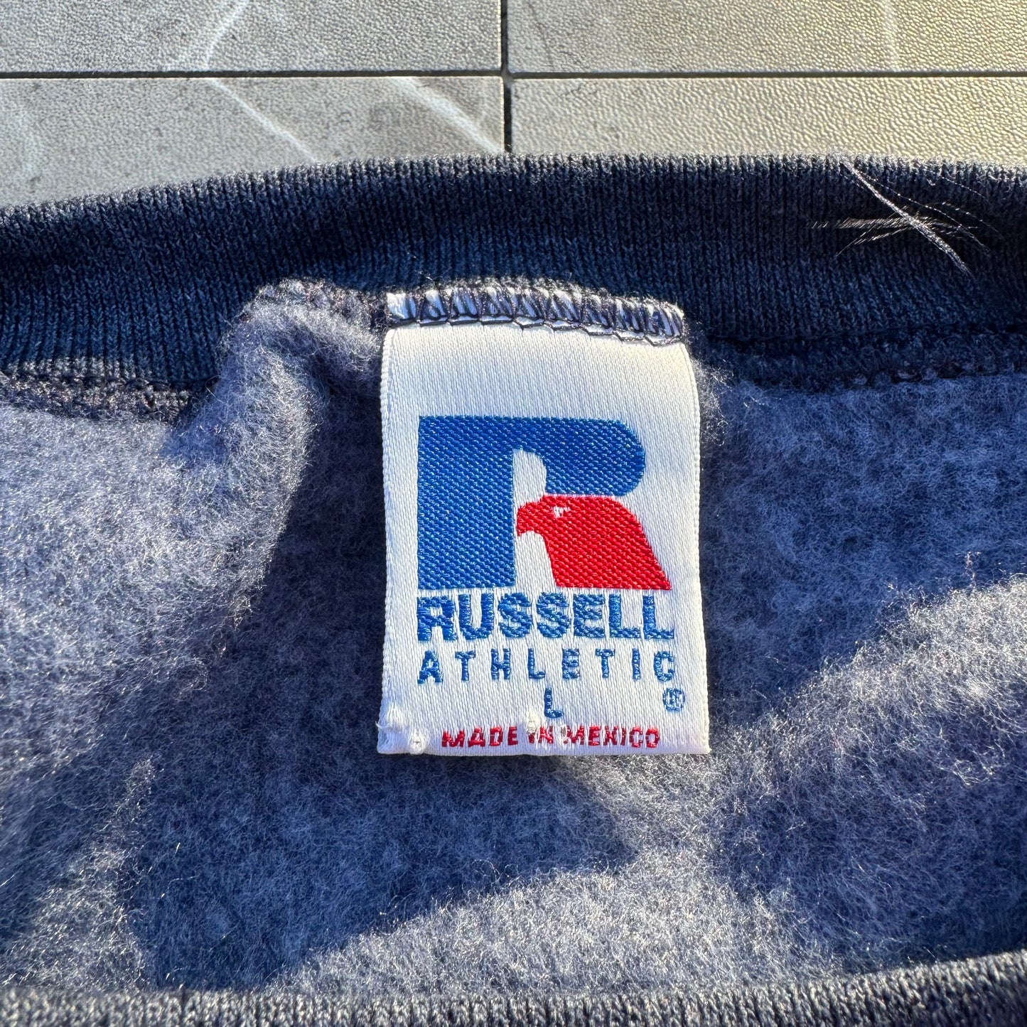 90s Russell Athletic Navy Blank Sweatshirt