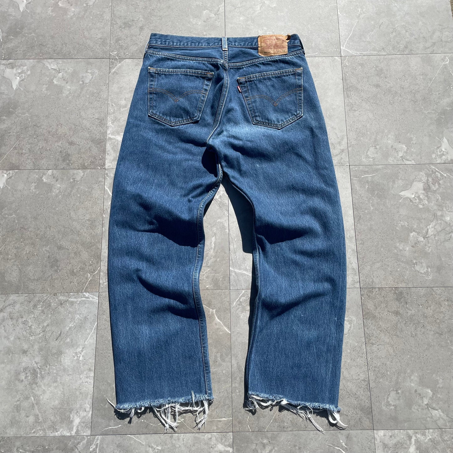 90s Levi's 501xx Made in USA Cropped Denim 34x38 KiiChain Clothing