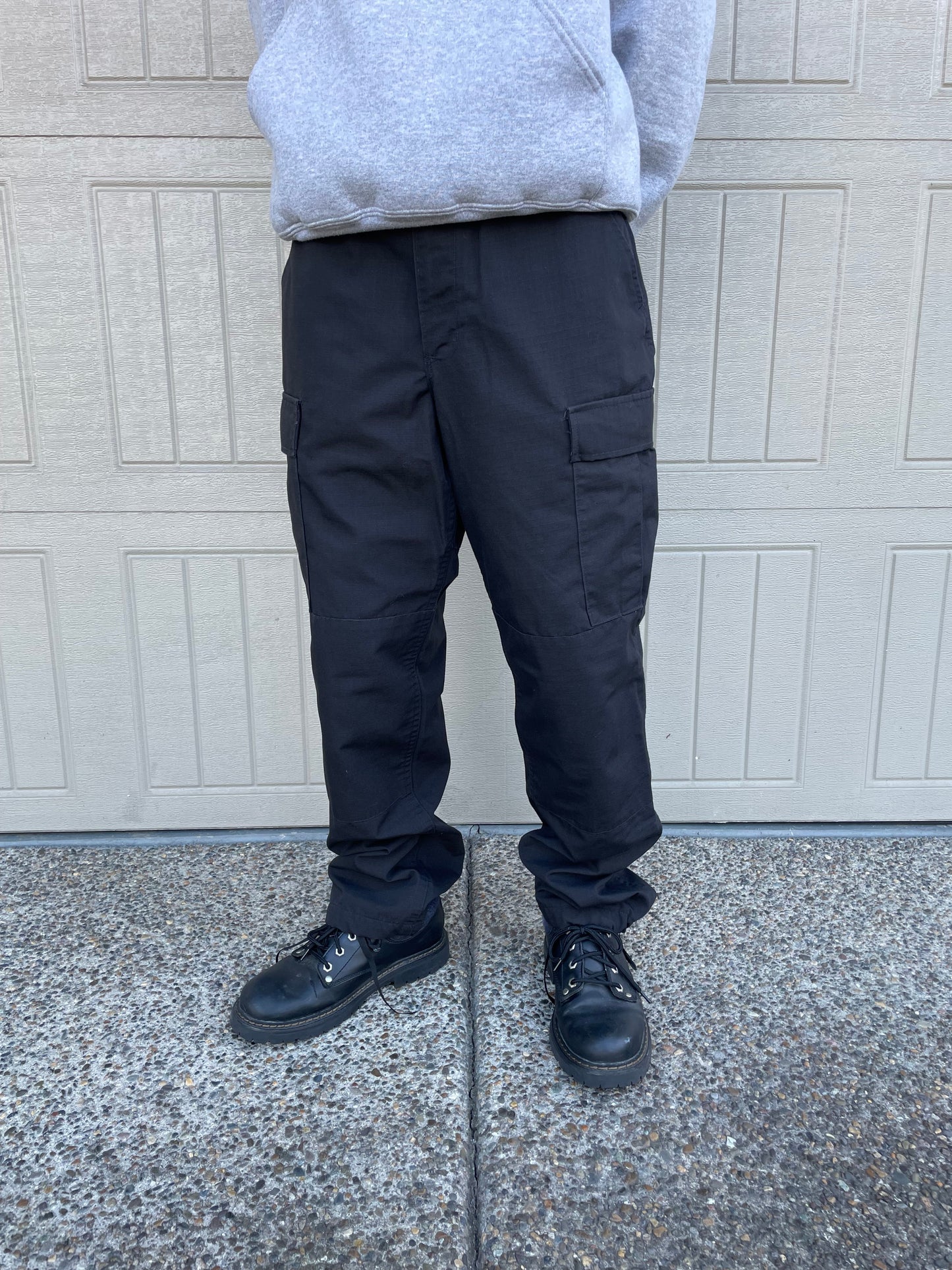 00s Propper Black Rip-Stop Cargo Military Pants Size S/R KiiChain Clothing