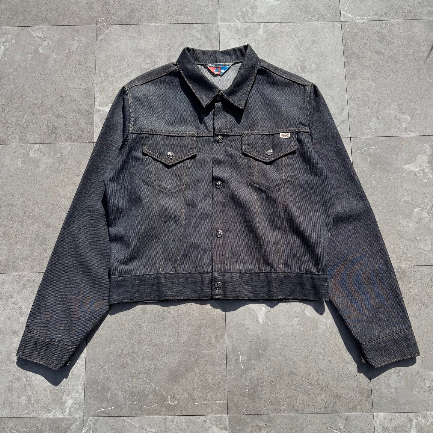 70s Sears Put-On Shop Toughskins Dark Wash Denim Jacket KiiChain Clothing