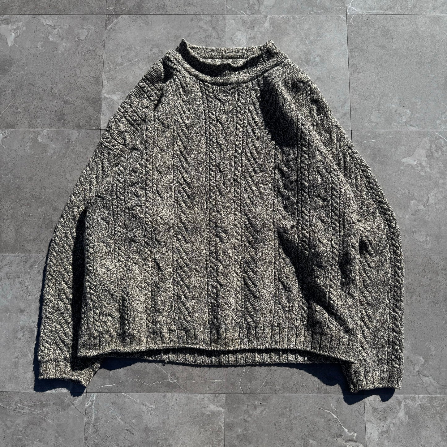 90s-00s Eddie Bauer Made in USA Wool-Blend Mock Neck Knitted Sweater KiiChain Clothing