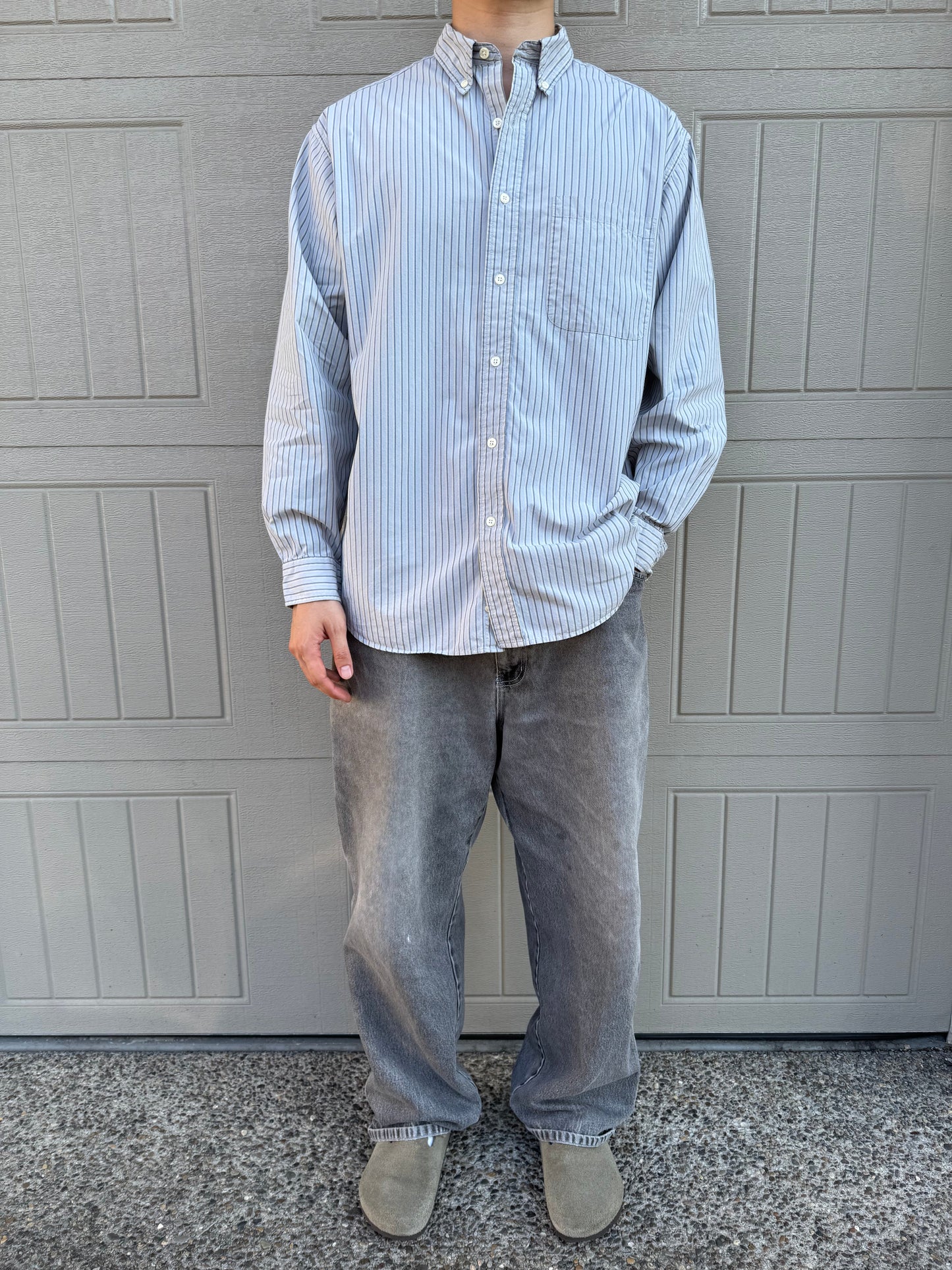 00s Eddie Bauer Striped Button Down Shirt KiiChain Clothing