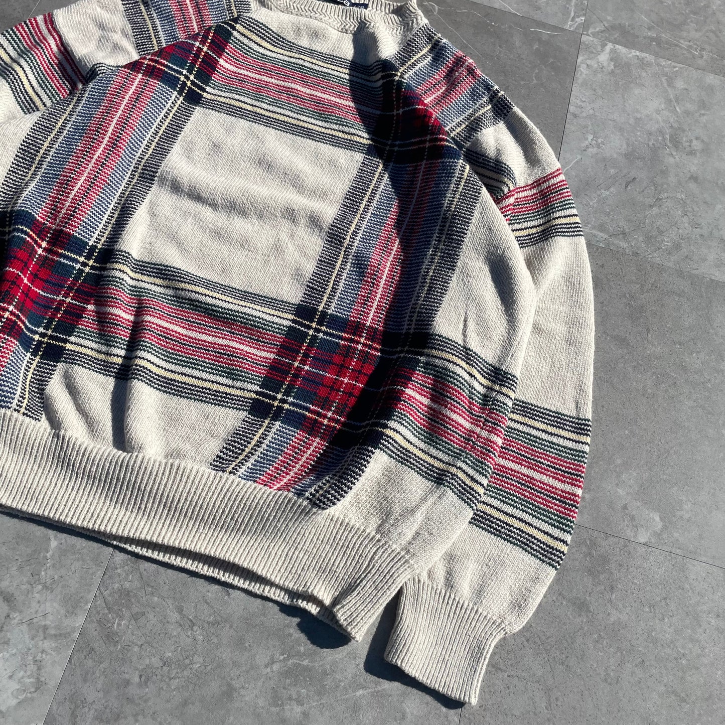 90s Nautica Checkered Knit KiiChain Clothing