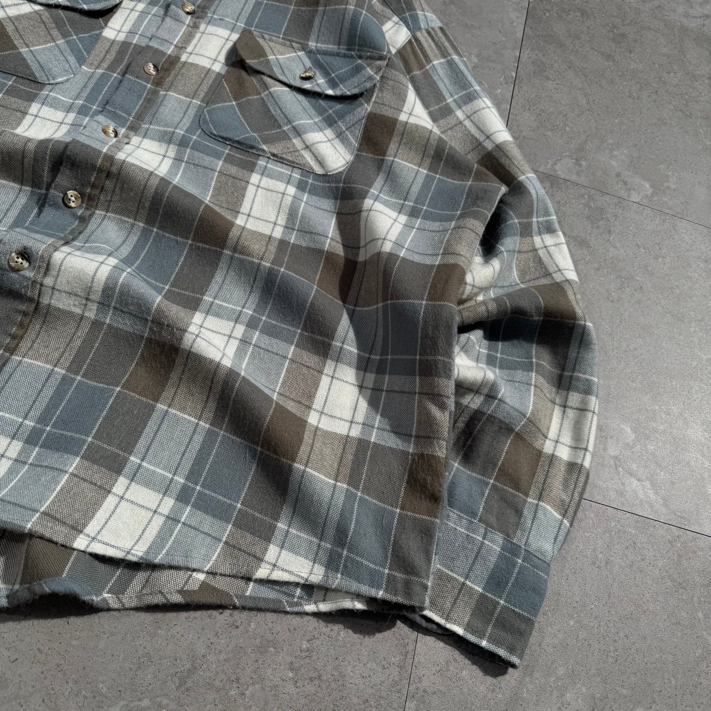 80s-90s High Sierra Faded Checkered Flannel Shirt KiiChain Clothing