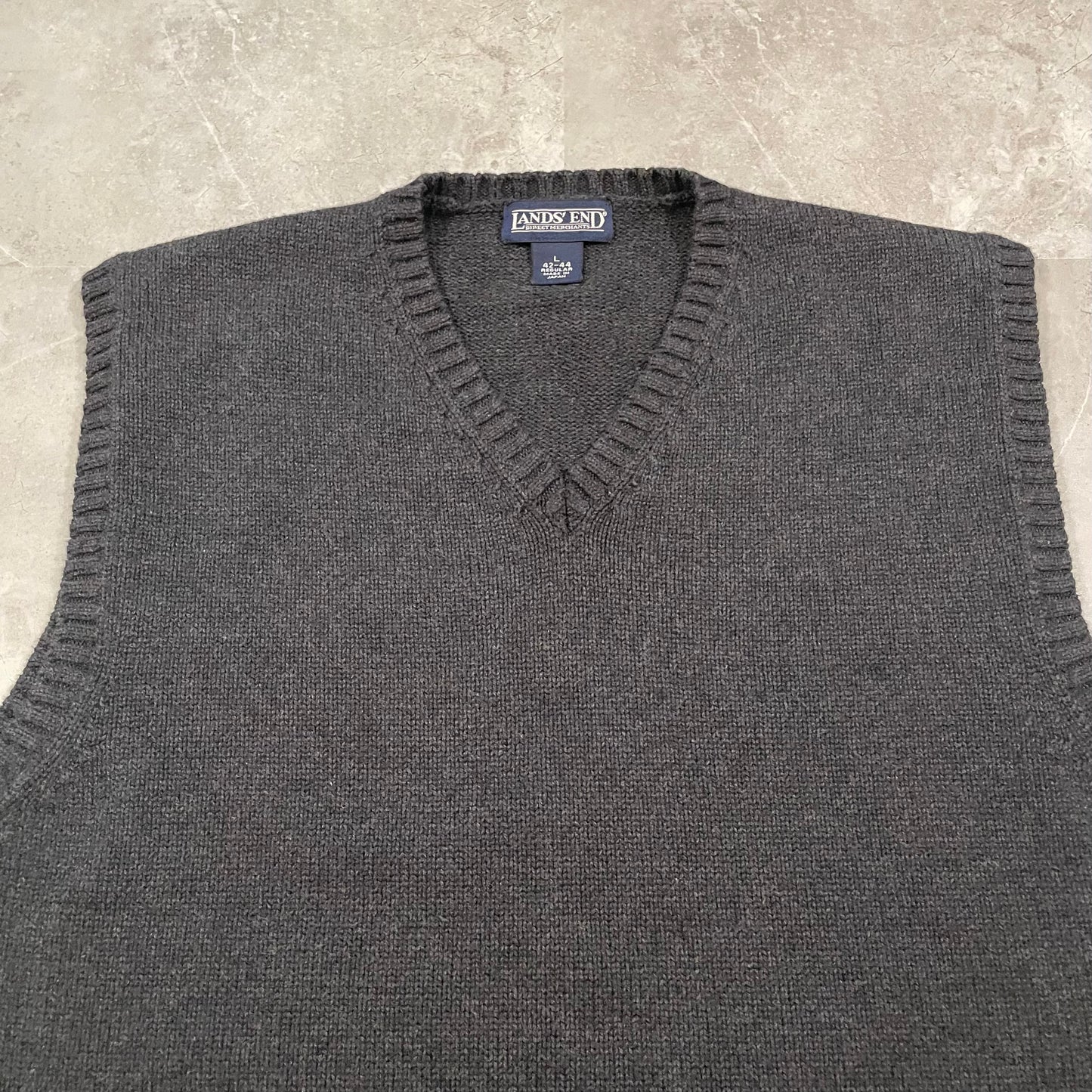 90s Land’s End Made in Japan Cotton Knitted Vest