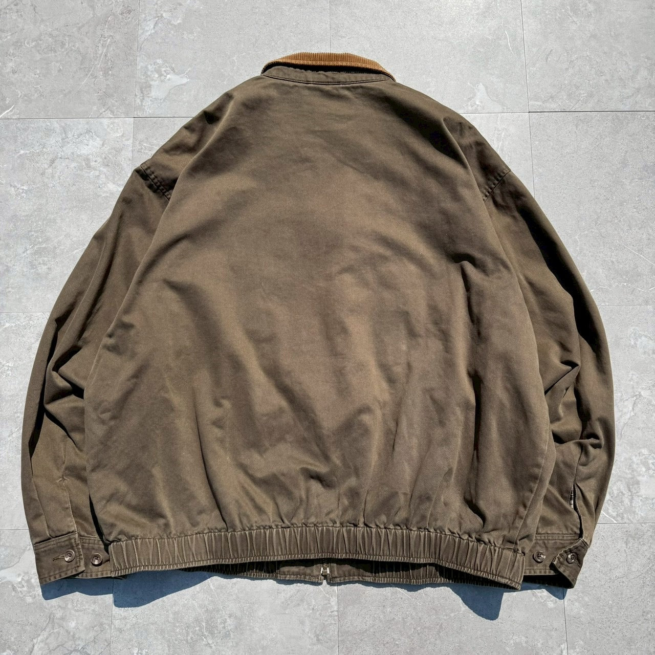 90s-00s Ralph Lauren Brown Corduroy Collar Swing Top Jacket