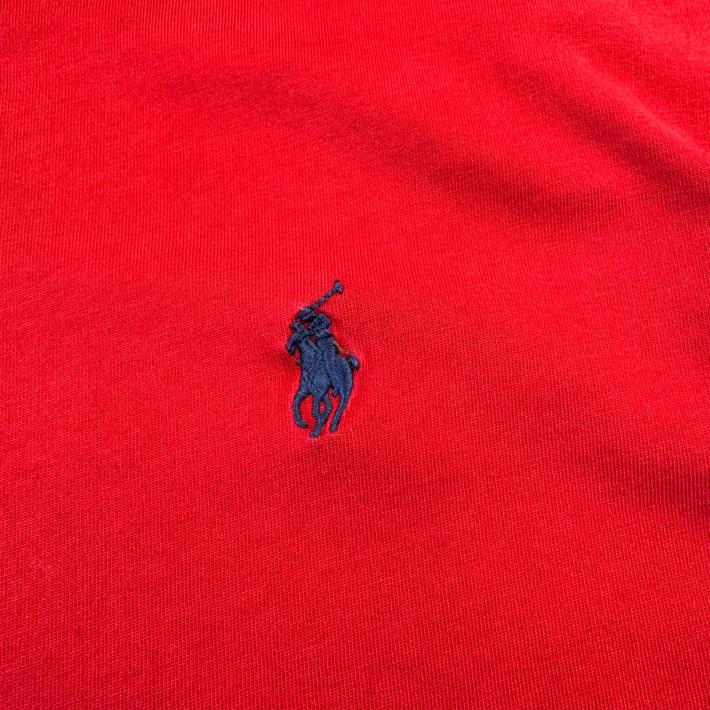 90s Polo by Ralph Lauren Red Logo Single Stitch T-Shirt
