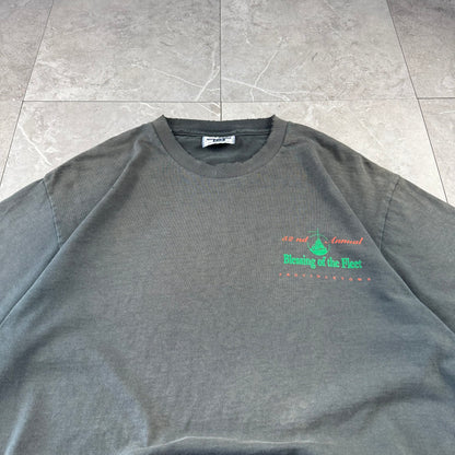 90s Lee Provincetown Portuguese Festival 1999 Faded Gray Made in USA Graphic T-Shirt