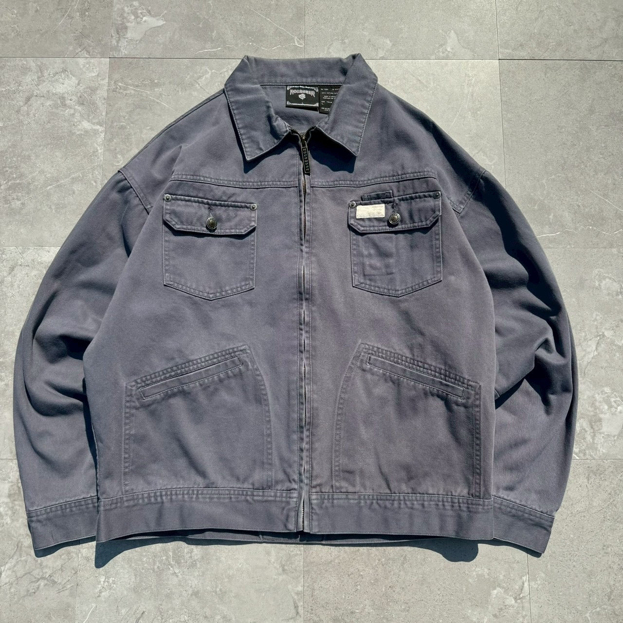 90s-00s RocaWear Gray Dual Pocket Jacket