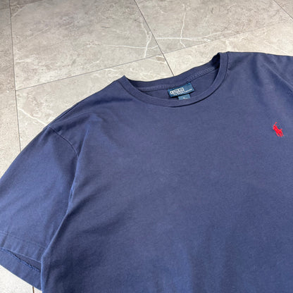90s Polo by Ralph Lauren Navy Logo Single Stitch T-Shirt