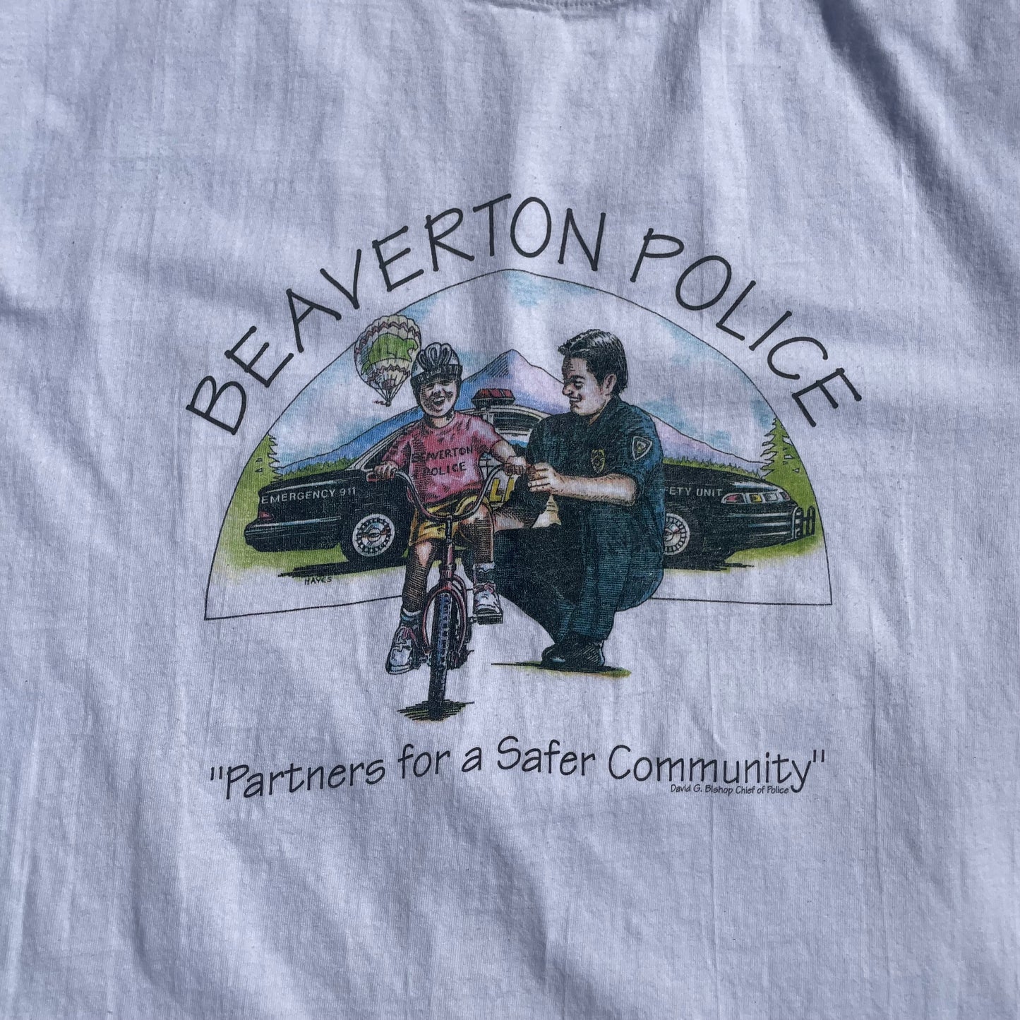 00s Beaverton Police Hanes Beefy T-Shirt