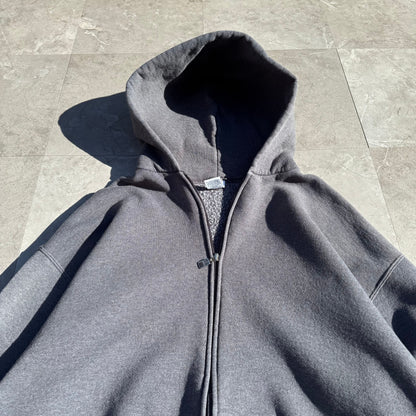 90s Russell Athletic Gray Zip-Up Hoodie KiiChain Clothing