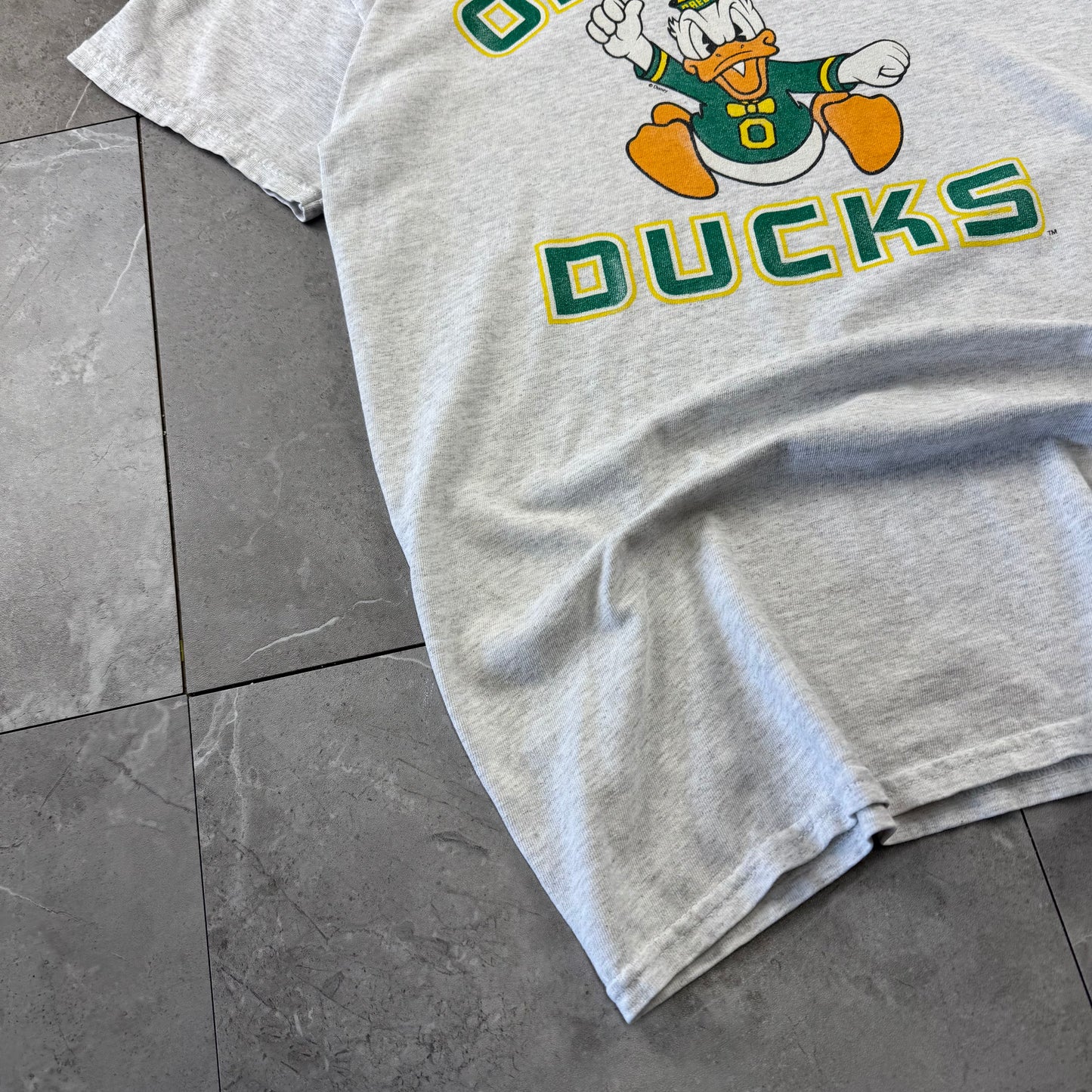 90s TLC Oregon Ducks Disney Donald Duck Collab Graphic Tee