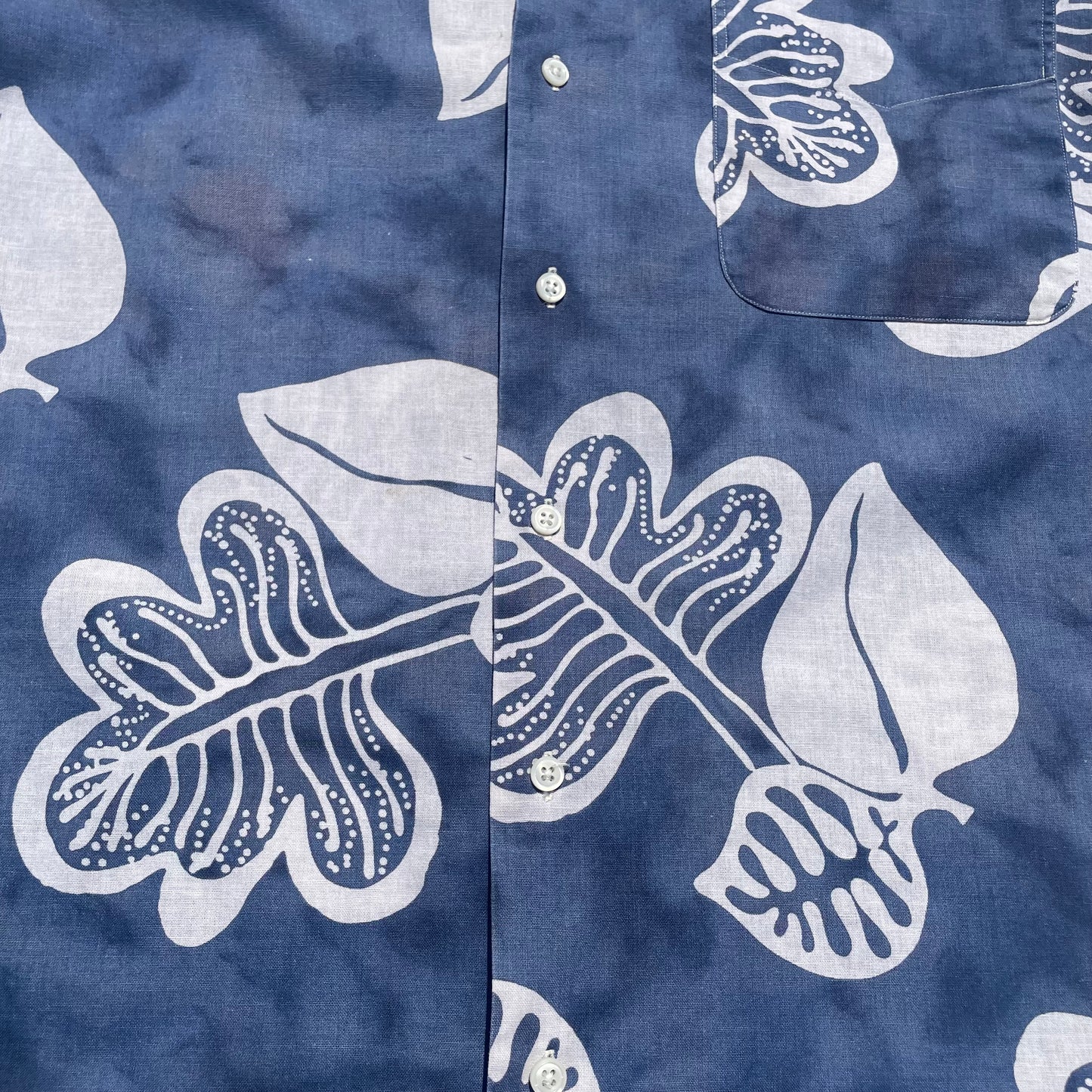 90s Ralph Lauren Cotton Linen Ramie Hawaiian Shirt