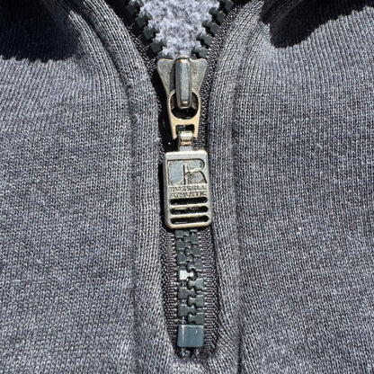 90s Russell Athletic Half-Zip Dark Gray Sweatshirt KiiChain Clothing