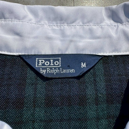 90s Ralph Lauren Rare White Polyester Flannel Lined Swing Top Jacket