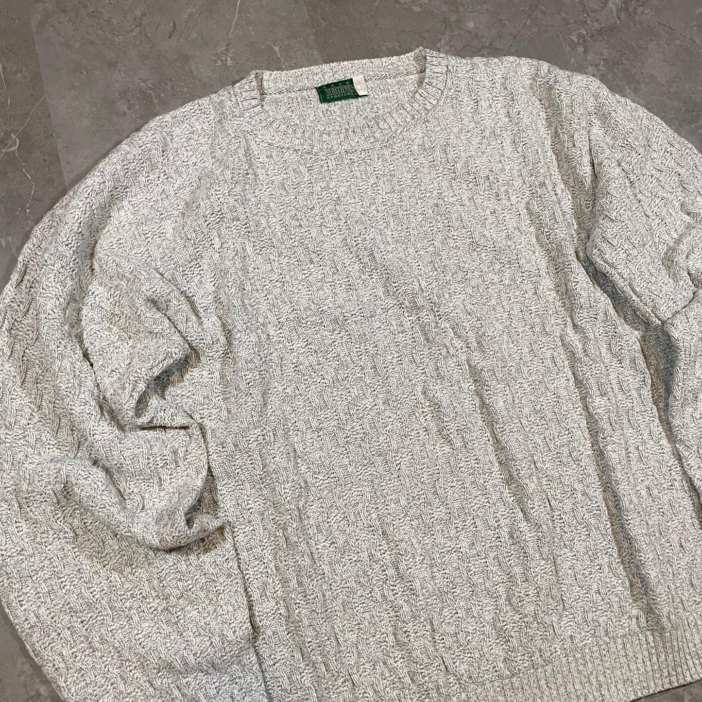 90s The Great Northwest Made in USA White Knitted Sweater