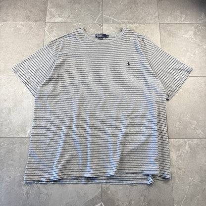 90s Ralph Lauren Gray Border Single Stitch T-Shirt
