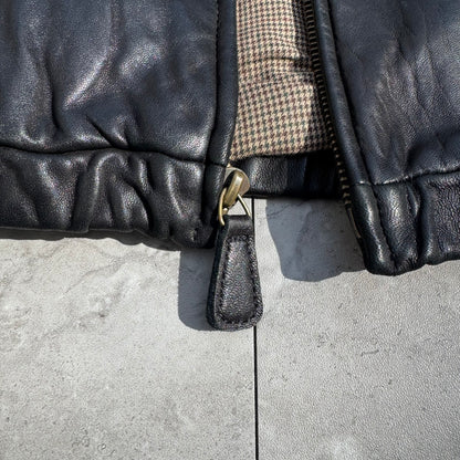90s Polo by Ralph Lauren Black Leather Jacket