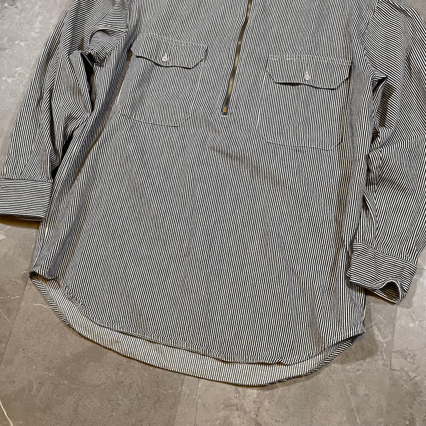 90s Unknown Hickory Half-Zip Shirt