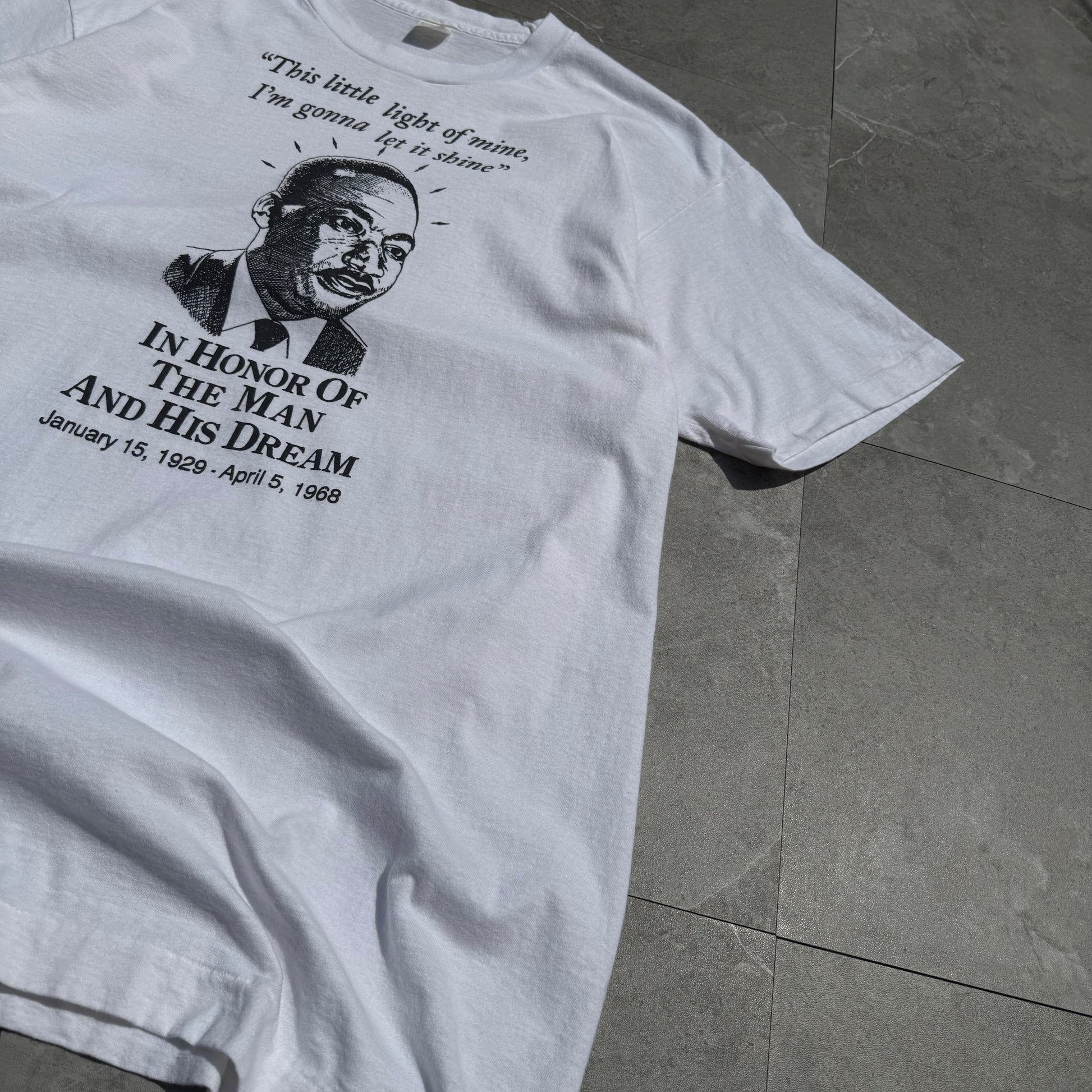 80s-90s Fruit of the Loom Made in USA Martin Luther King Single Stitch Tee KiiChain Clothing