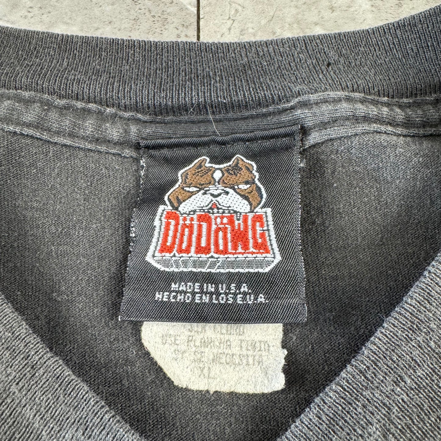 90s DaDawg Made in USA Black Bulldog Graphic Tee