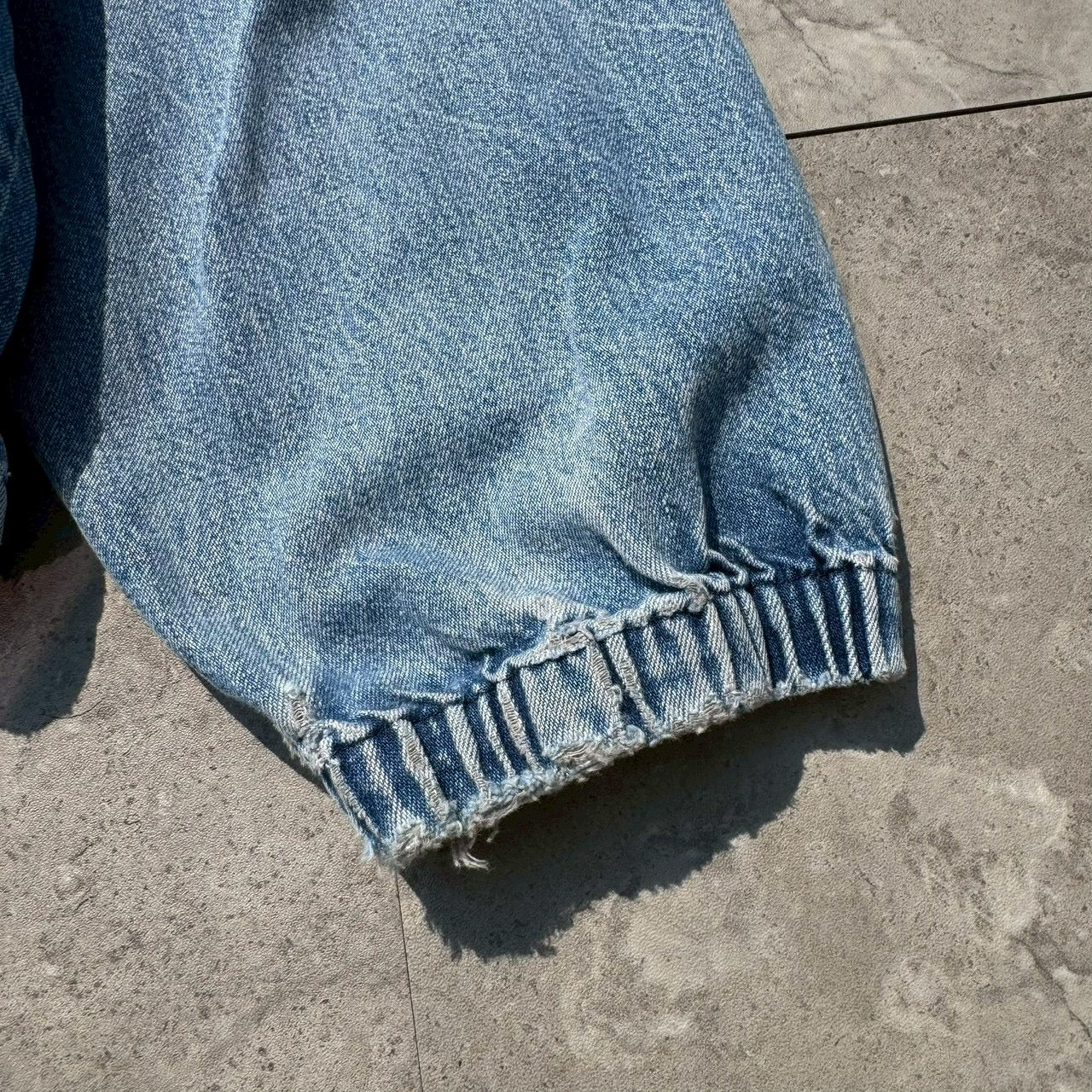 80s-90s Ralph Lauren Light Blue No-Pony Denim Swing Top Jacket