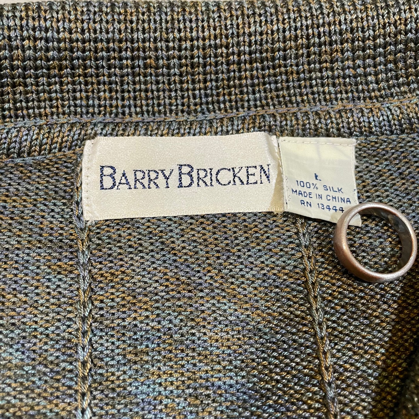 90s Barry Bricken Silk Polo Sweater