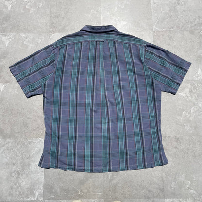 90s Ralph Lauren Caldwell Blue Checkered Hawaiian Shirt