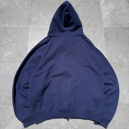 00s Russell Athletic Zip-Up Navy Hoodie KiiChain Clothing