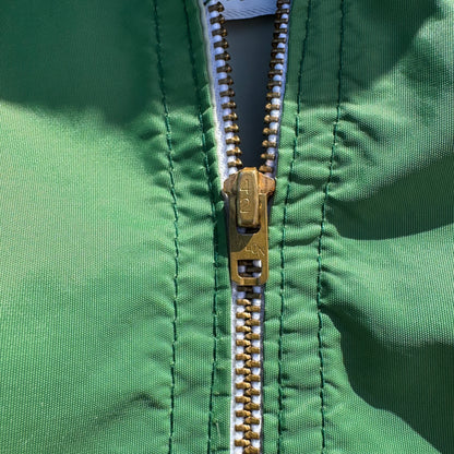 70s Ripon Jackets Made in USA Green Hooded Anorak Jacket