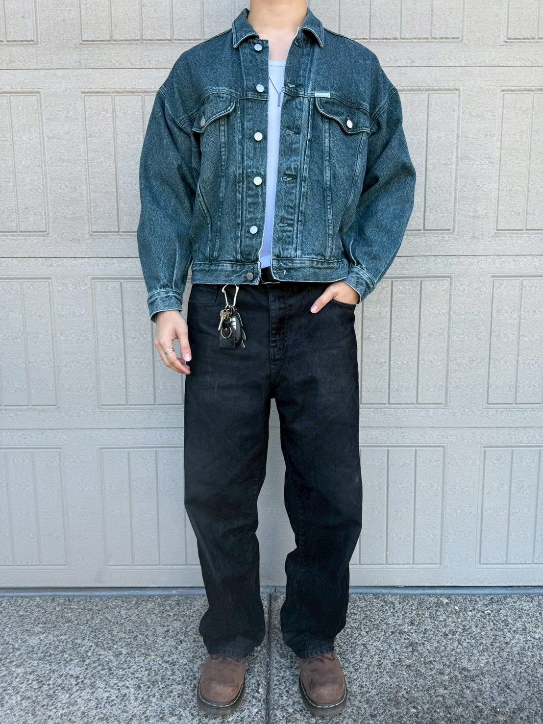 90s Guess Made in USA Dark Blue Denim Jacket