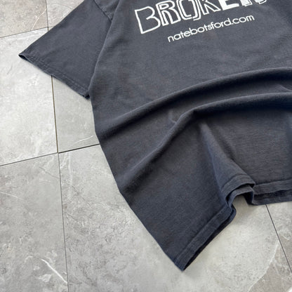 00s Hanes Broken Black Graphic T-Shirt